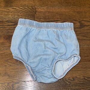 Charming Light Blue Denim Diaper Cover